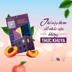 thẻ thơm peach