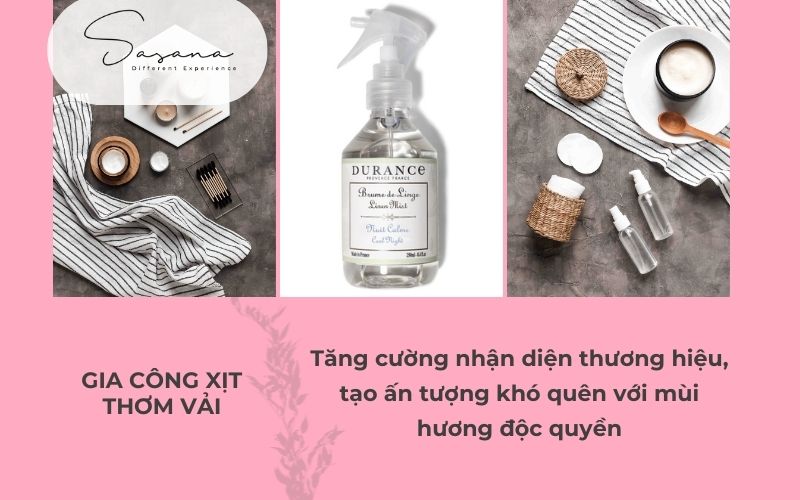 Gia công xịt thơm vải: Tăng cường nhận diện thương hiệu, tạo ấn tượng khó quên với mùi hương độc quyền