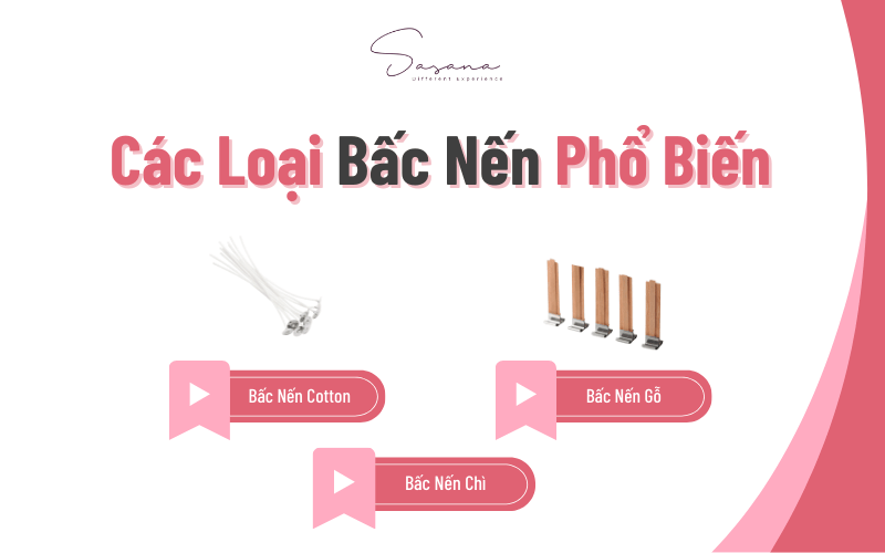 Các loại bấc phổ biến